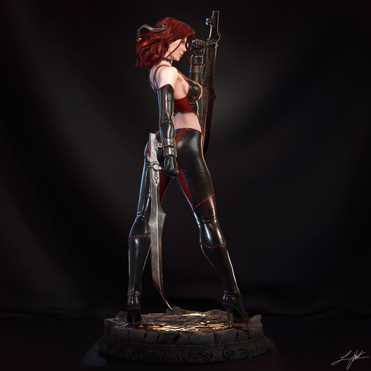 BloodRayne Resin Figure Handmade Hand Painted Collectible 1/4 1/6 Scale 16K 3D Print