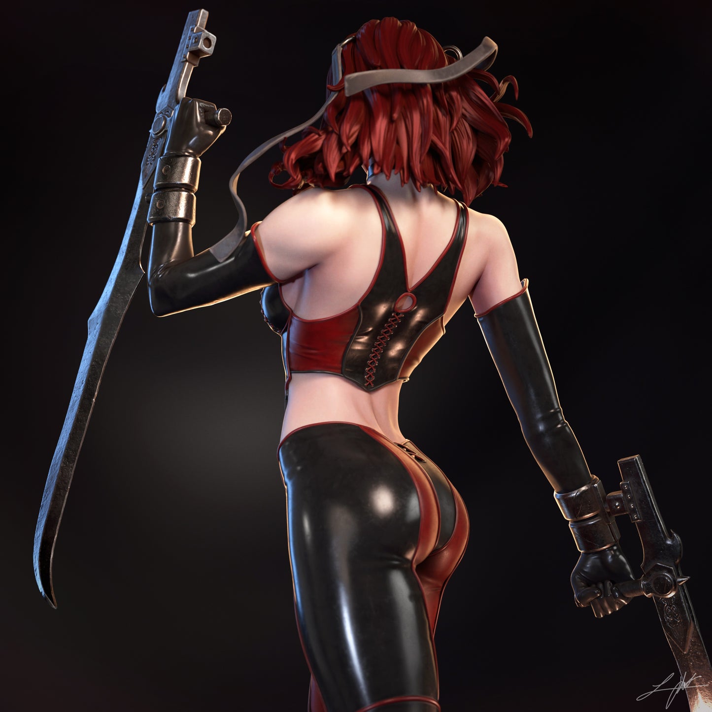 BloodRayne Resin Figure Handmade Hand Painted Collectible 1/4 1/6 Scale 16K 3D Print