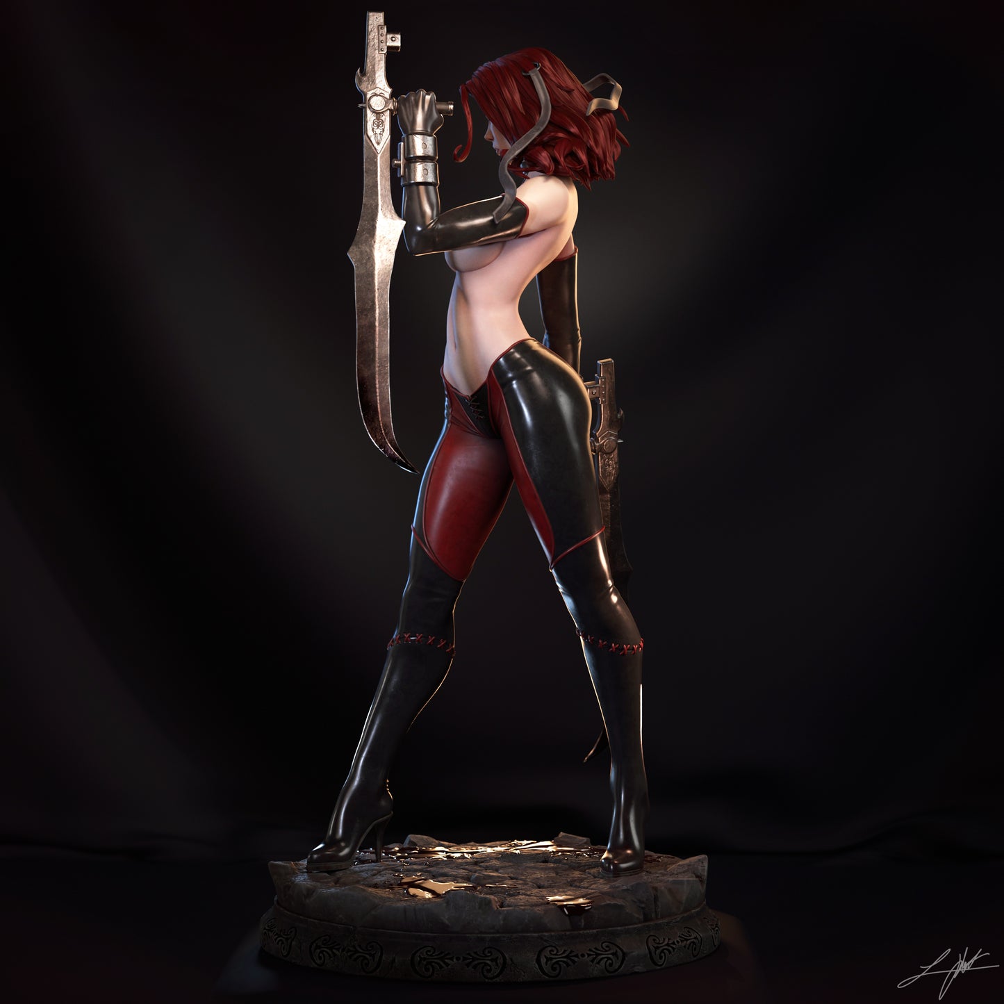 BloodRayne Resin Figure Handmade Hand Painted Collectible 1/4 1/6 Scale 16K 3D Print