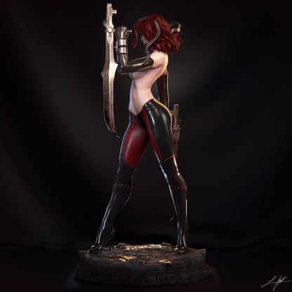 BloodRayne Resin Figure Handmade Hand Painted Collectible 1/4 1/6 Scale 16K 3D Print