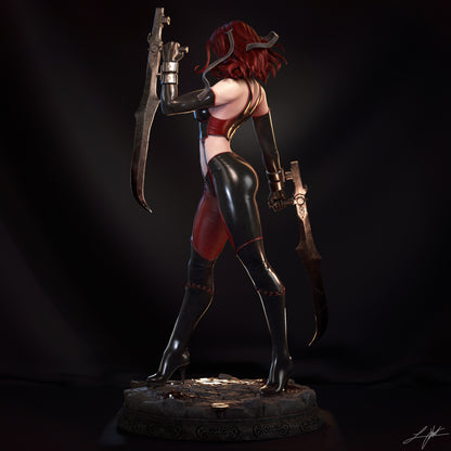 BloodRayne Resin Figure Handmade Hand Painted Collectible 1/4 1/6 Scale 16K 3D Print