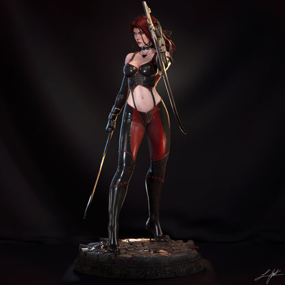 BloodRayne Resin Figure Handmade Hand Painted Collectible 1/4 1/6 Scale 16K 3D Print