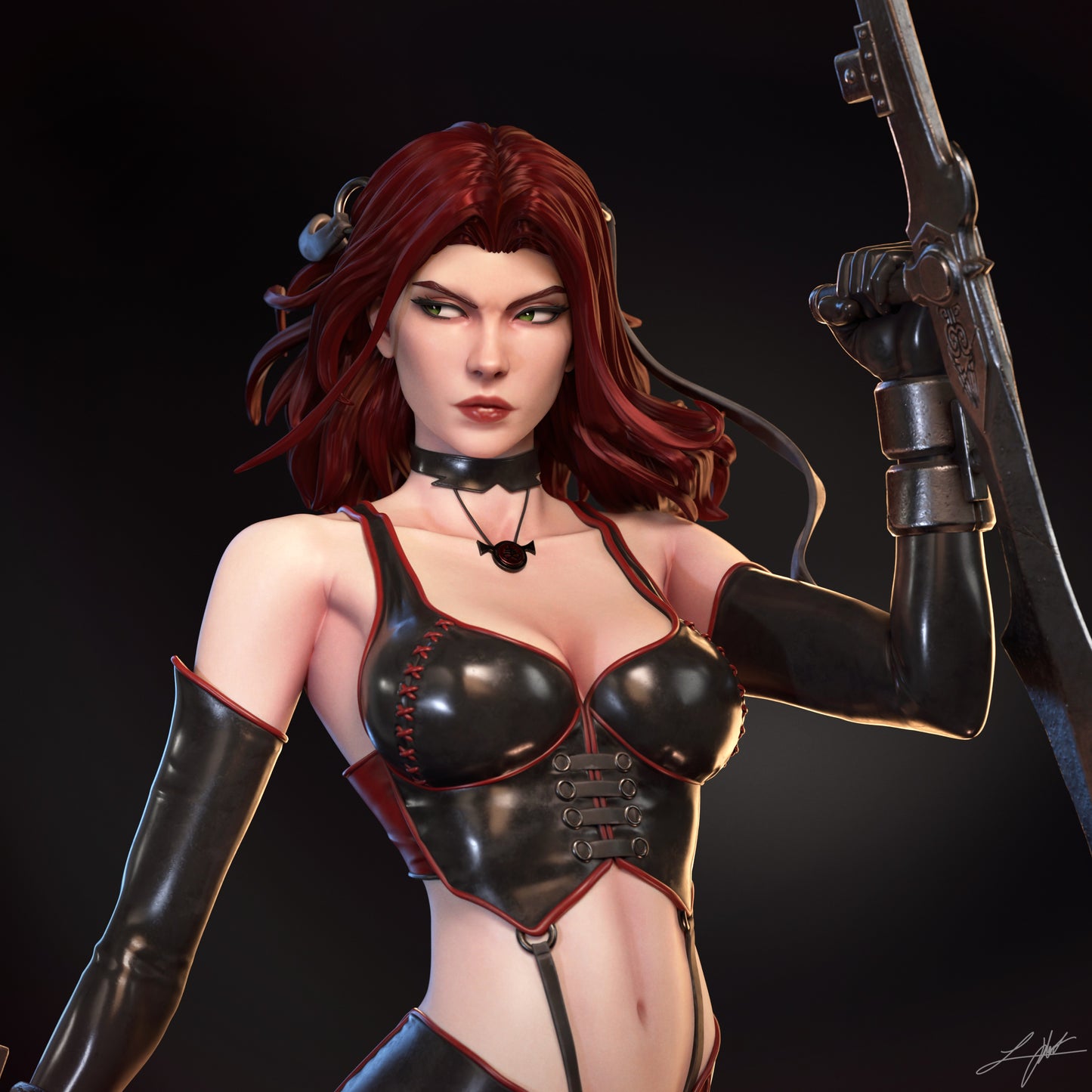 BloodRayne 12K Resin Figure | Hand-Painted & Unpainted Options