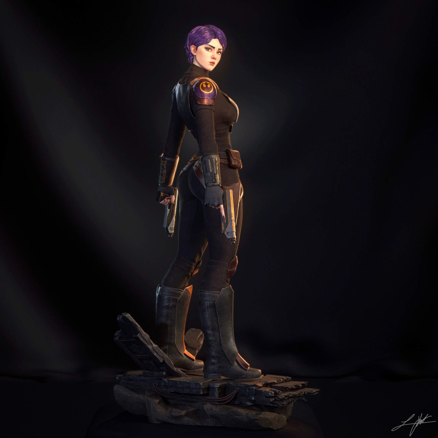 Sabine Wren Resin Figure Handmade Hand Painted Collectible 1/4 1/6 Scale