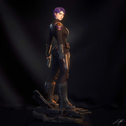 Sabine Wren Resin Figure Handmade Hand Painted Collectible 1/4 1/6 Scale