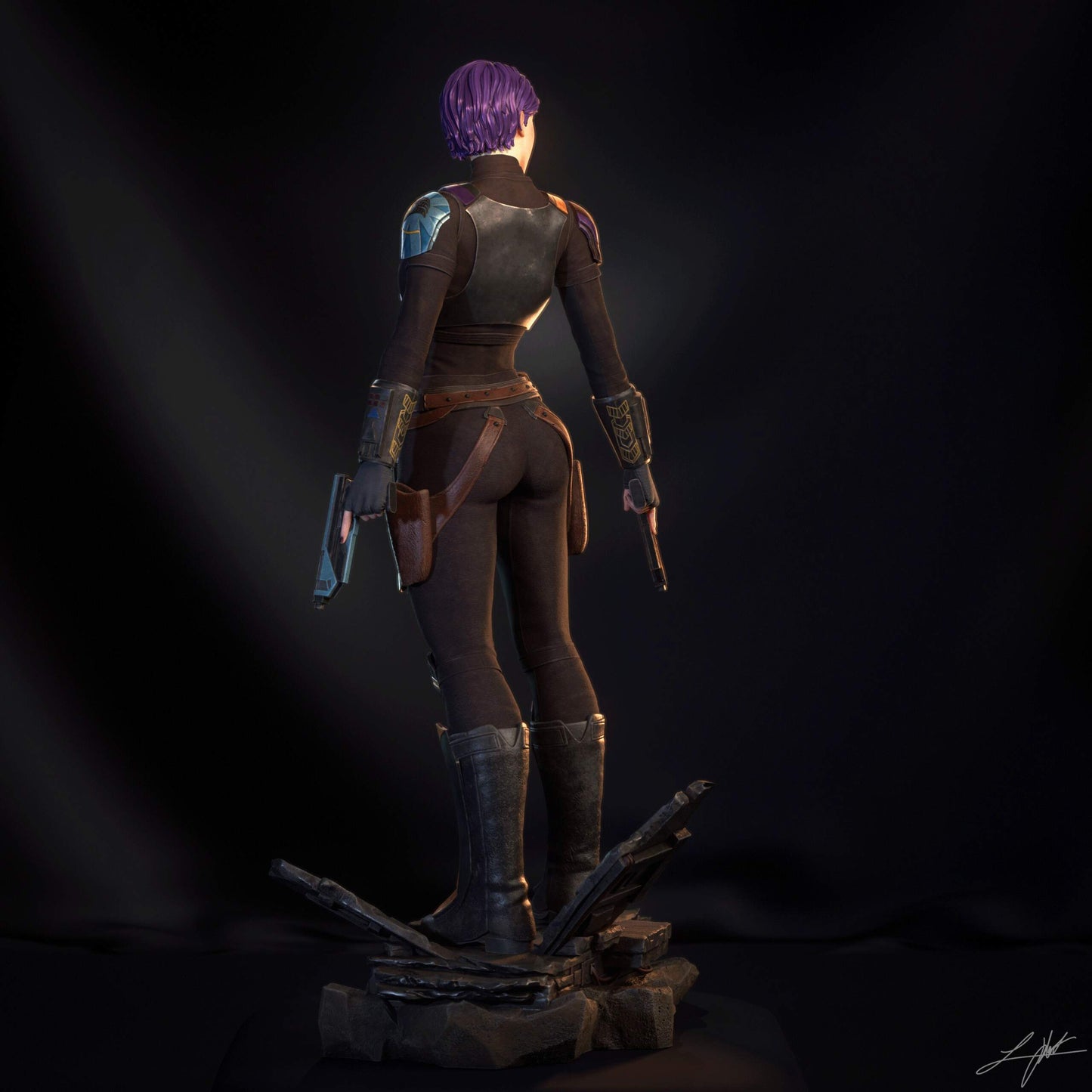 Sabine Wren Resin Figure Handmade Hand Painted Collectible 1/4 1/6 Scale