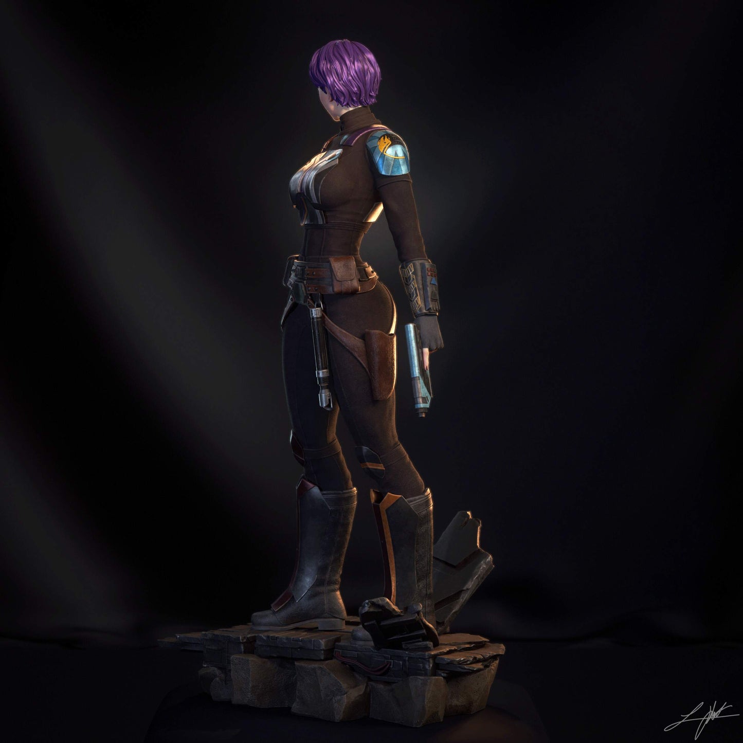 Sabine Wren Resin Figure Handmade Hand Painted Collectible 1/4 1/6 Scale
