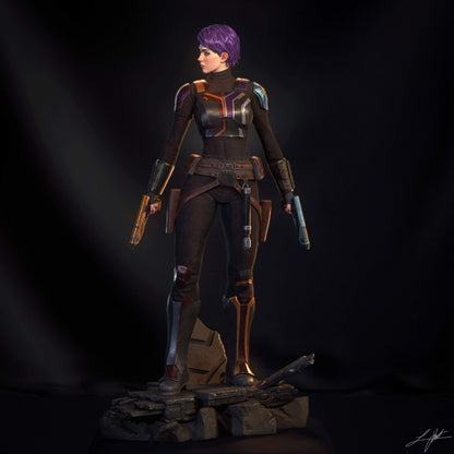 Sabine Wren Resin Figure Handmade Hand Painted Collectible 1/4 1/6 Scale