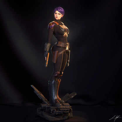 Sabine Wren Resin Figure Handmade Hand Painted Collectible 1/4 1/6 Scale