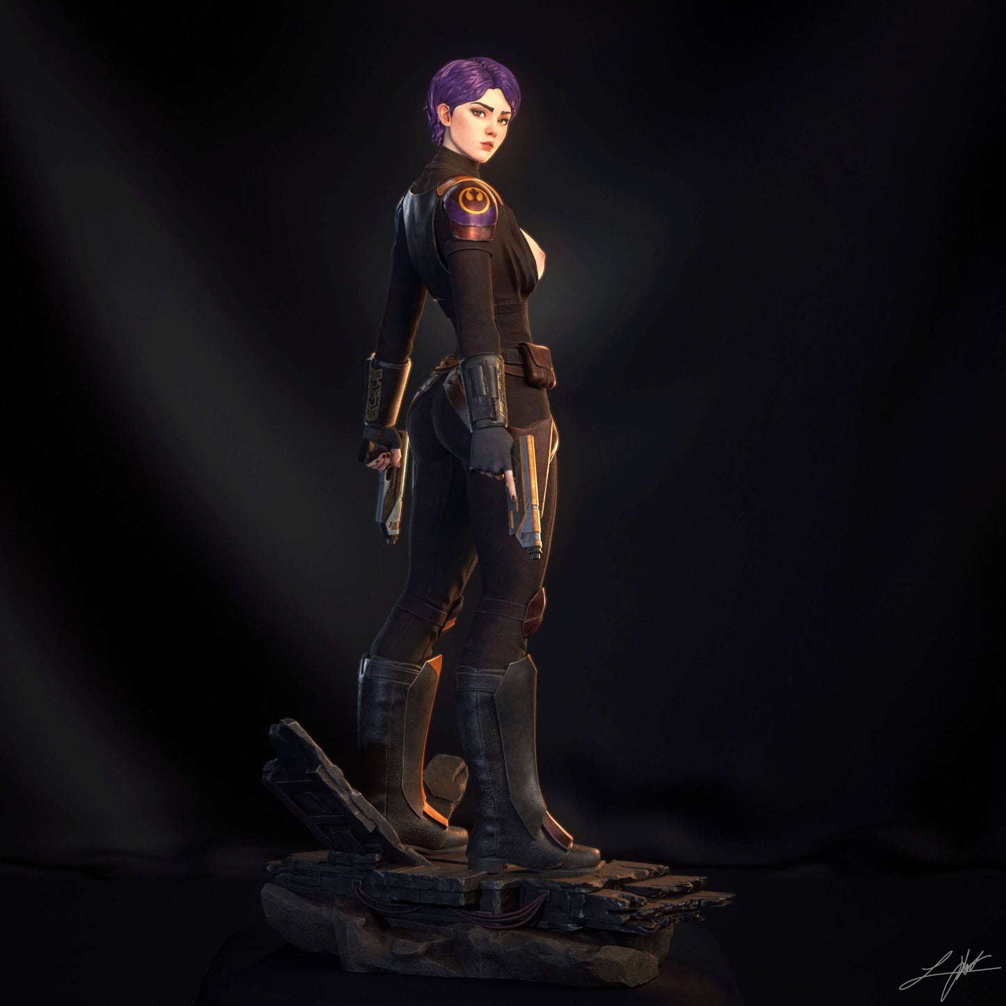 Sabine Wren Resin Figure Handmade Hand Painted Collectible 1/4 1/6 Scale