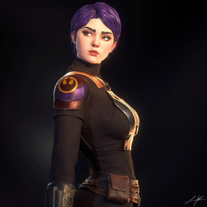Sabine Wren Resin Figure Handmade Hand Painted Collectible 1/4 1/6 Scale