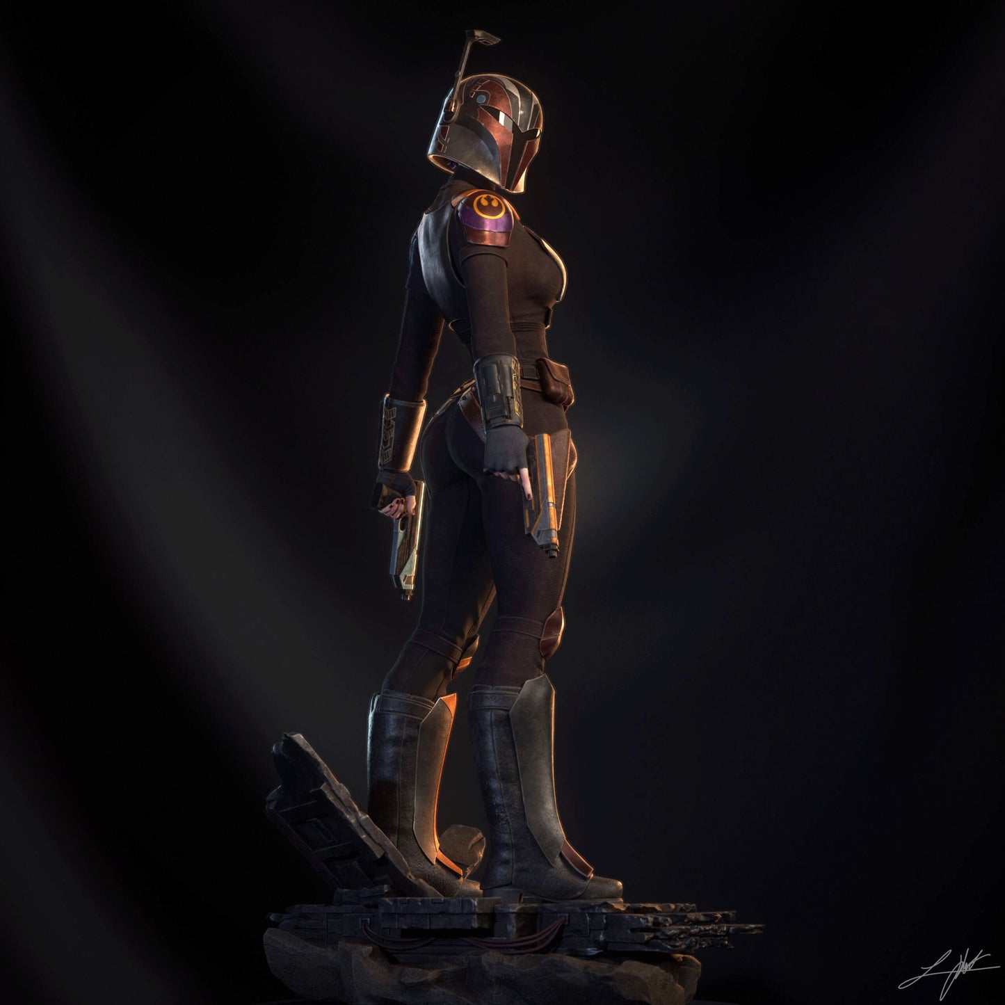 Sabine Wren Resin Figure Handmade Hand Painted Collectible 1/4 1/6 Scale