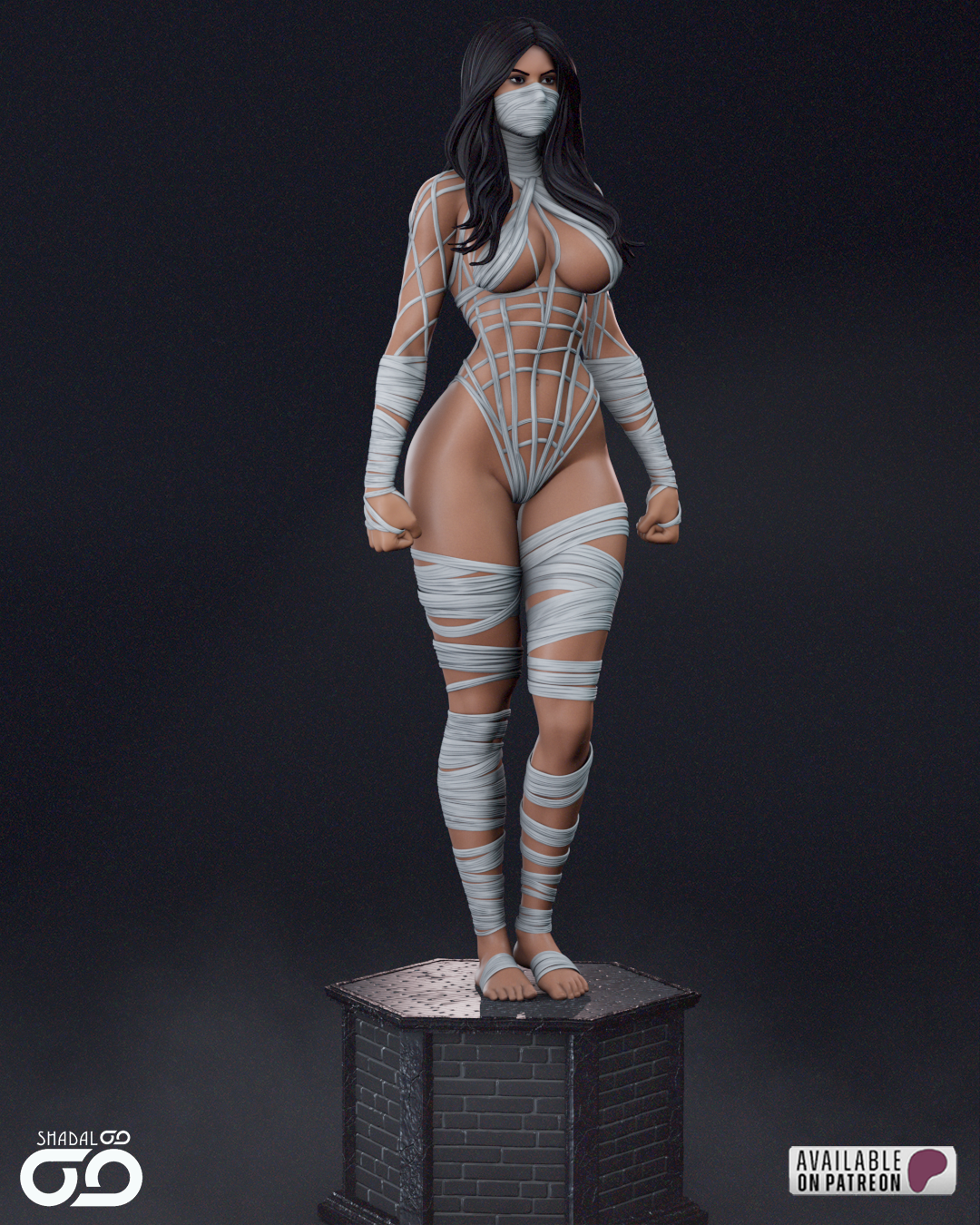 Silk Figure – 12K Resolution | Painted / Unpainted  High-Detail 3D Printed Model