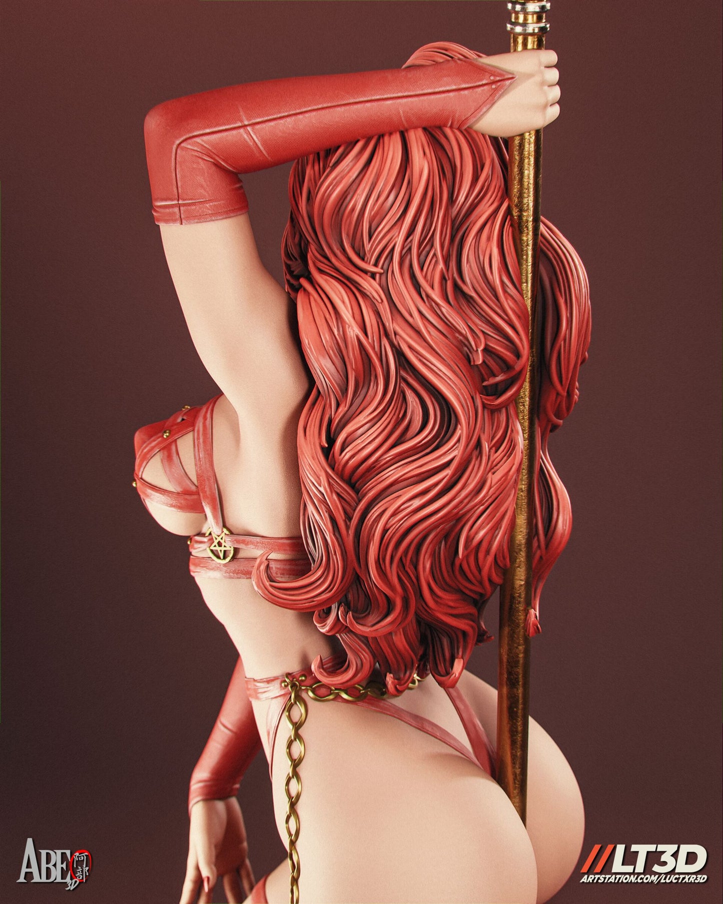 Satana Hellstorm Resin Figure Handmade Hand Painted Collectible 1/4 1/6 Scale 16K 3D Print