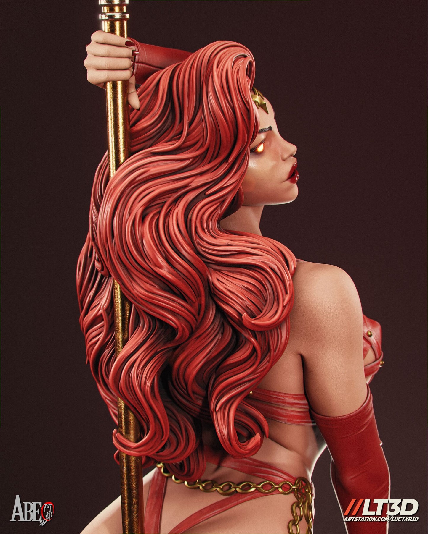 Satana Hellstorm Resin Figure Handmade Hand Painted Collectible 1/4 1/6 Scale 16K 3D Print