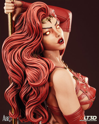 Satana Hellstorm Resin Figure Handmade Hand Painted Collectible 1/4 1/6 Scale 16K 3D Print