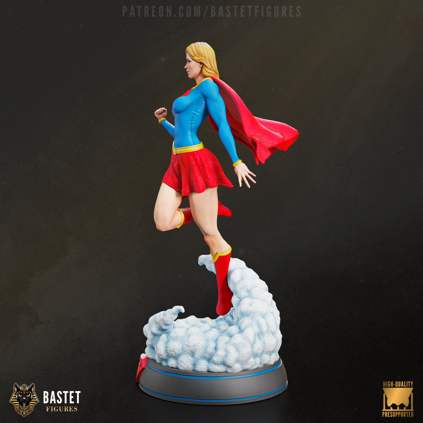 Supergirl – 1–9 Hand Painted | Unique Handmade Art | Demountable | Collectible Figure