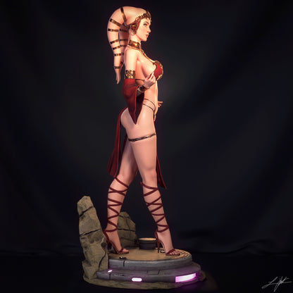 Twi’lek Hostess Figure – 12K Detail | Painted or Unpainted | Multiple Sizes