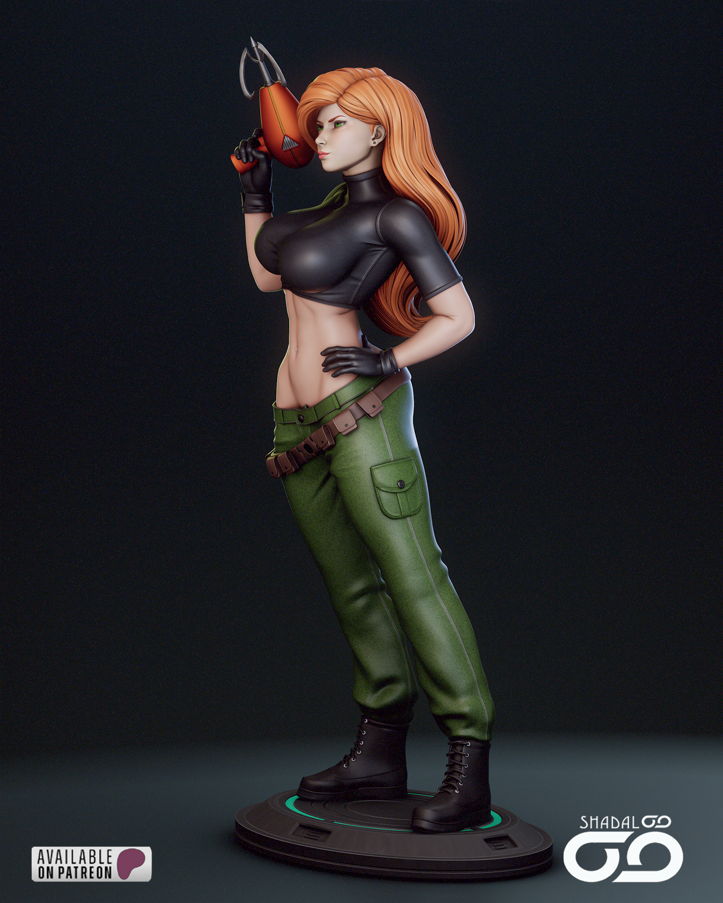 Kim Possible 1/6 Scale Hand Painted Handmade Collectible Figure Statue