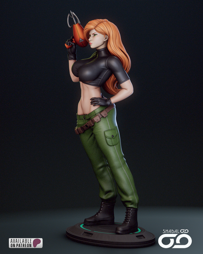 Kim Possible 1/6 Scale Hand Painted Handmade Collectible Figure Statue