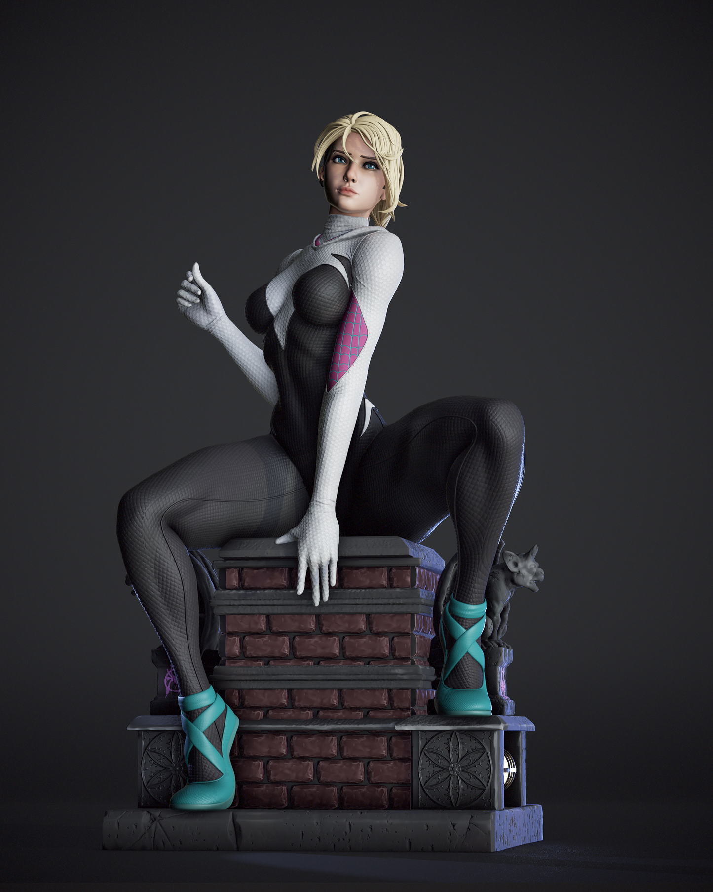 Gwen Stacy 1/6 Scale Hand Painted Handmade Collectible Figure Statue