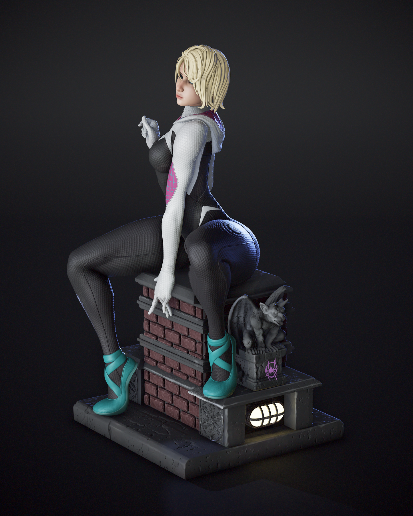 Gwen Stacy 1/6 Scale Hand Painted Handmade Collectible Figure Statue