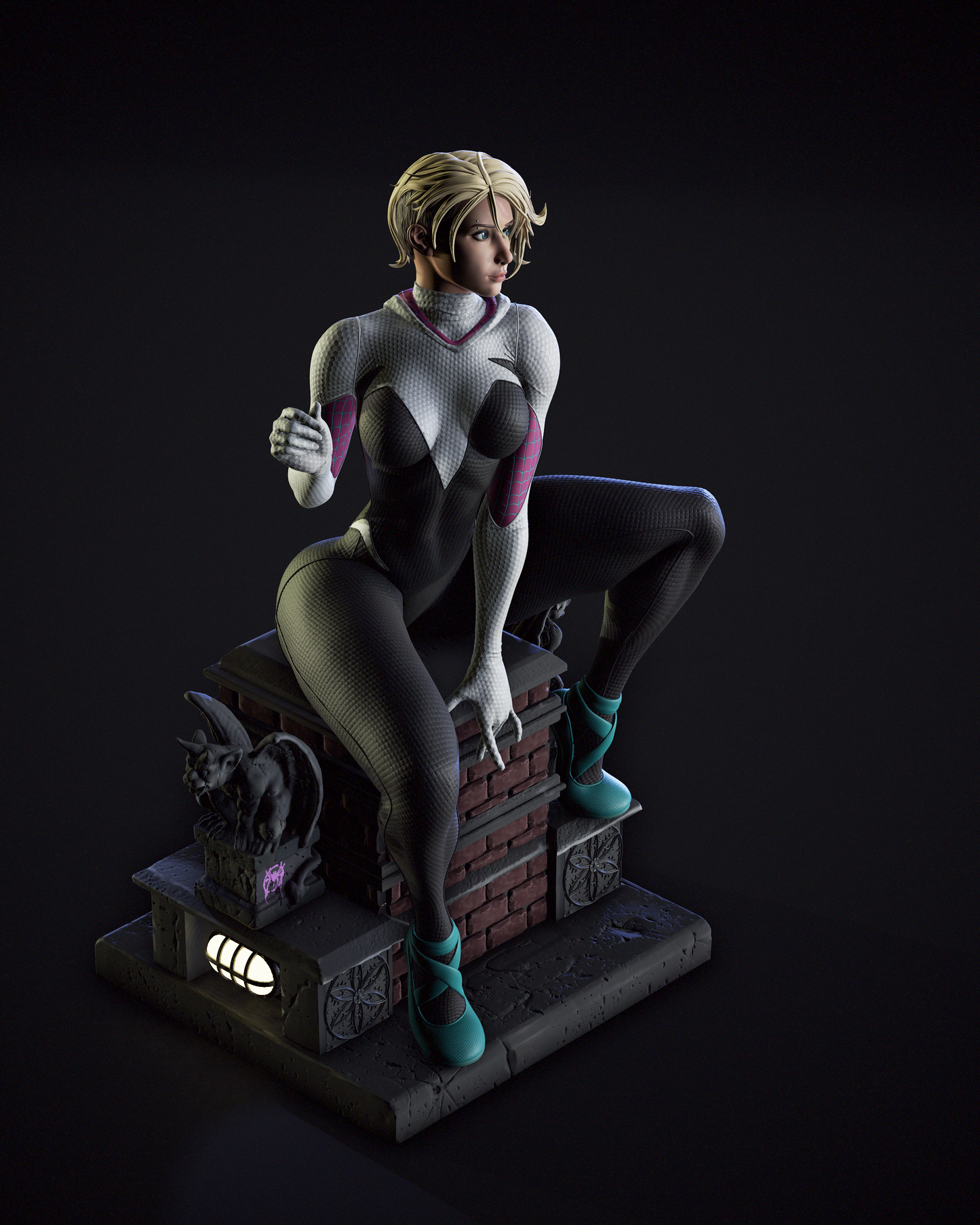 Gwen Stacy 1/6 Scale Hand Painted Handmade Collectible Figure Statue