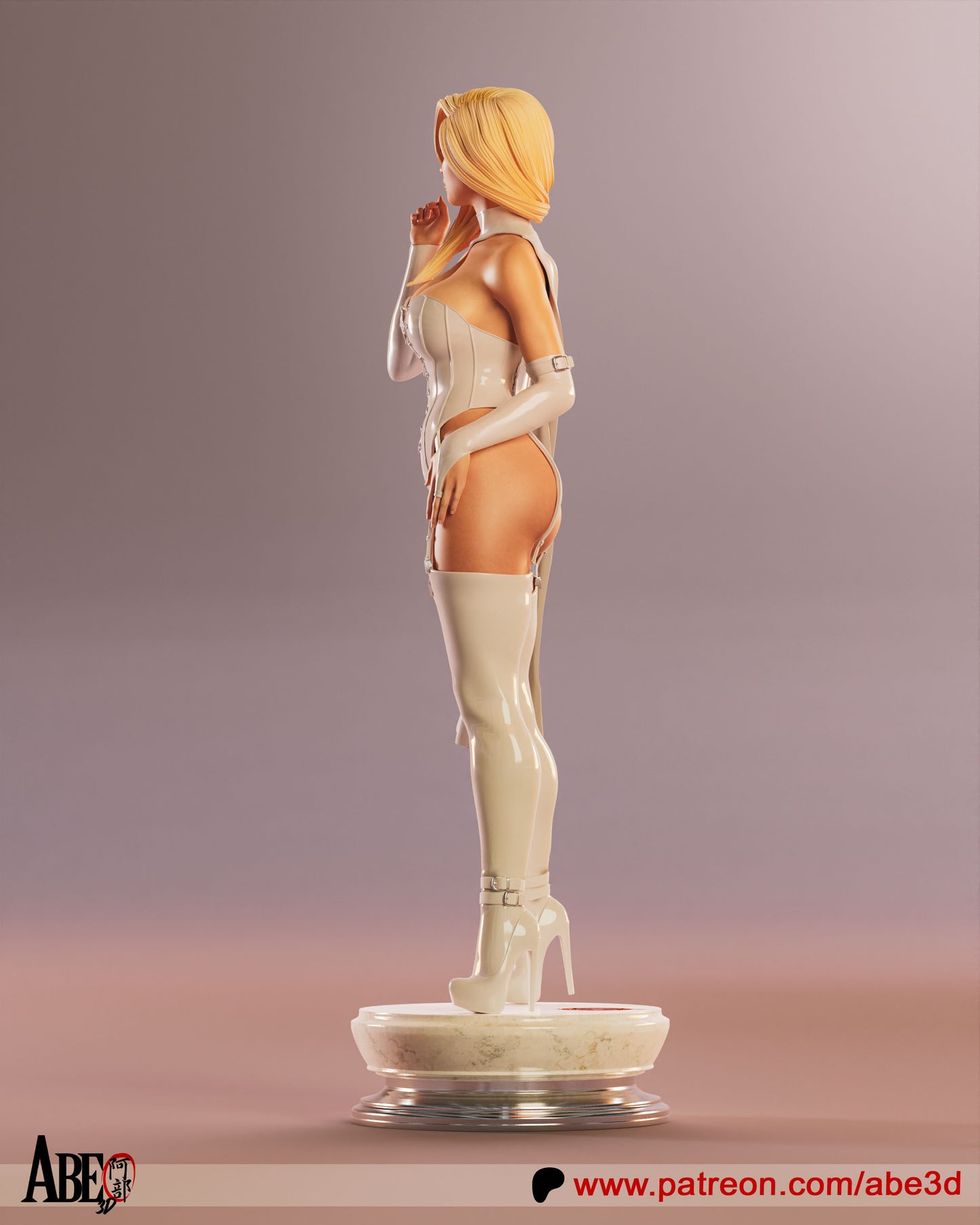 Emma Frost Resin Figure Handmade Hand Painted Collectible 1/4 1/6 Scale 16K 3D Print