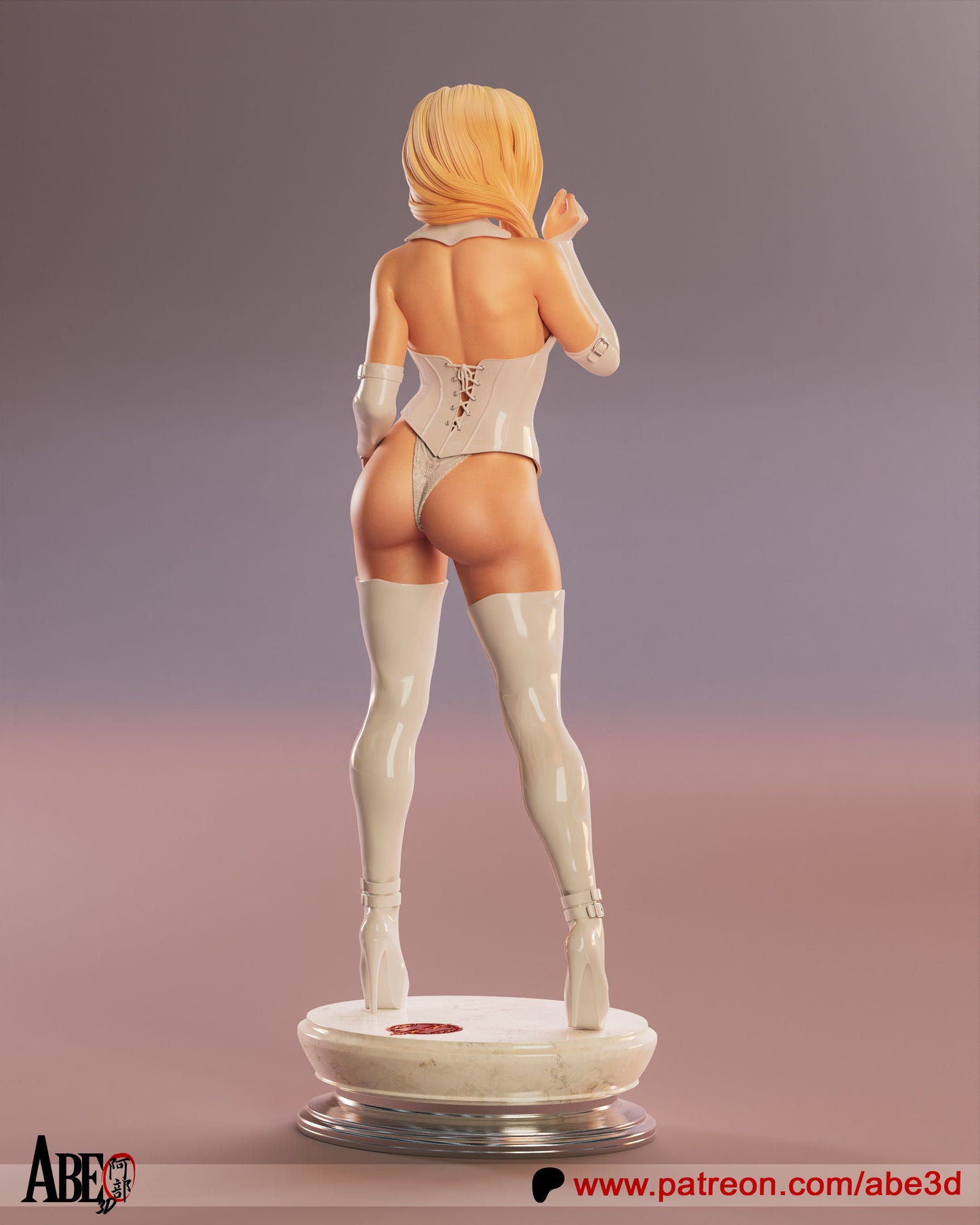 Emma Frost Resin Figure Handmade Hand Painted Collectible 1/4 1/6 Scale 16K 3D Print