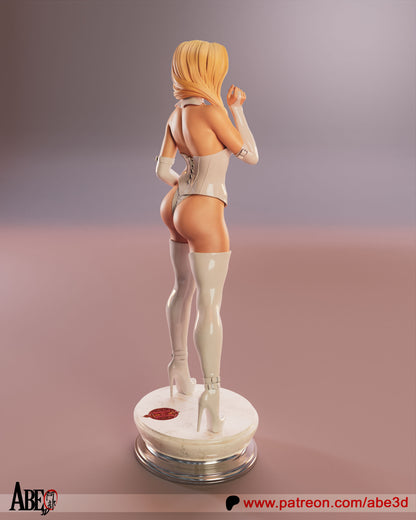 Emma Frost Resin Figure Handmade Hand Painted Collectible 1/4 1/6 Scale 16K 3D Print