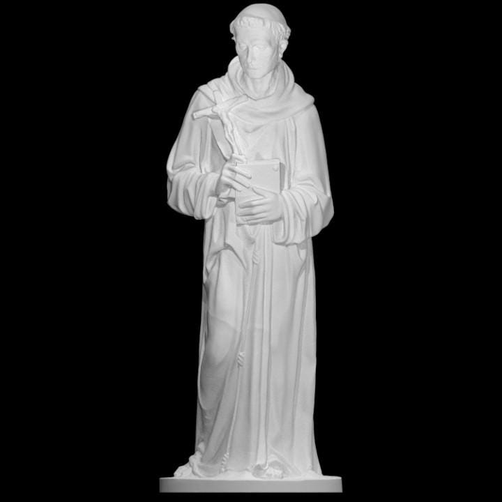 St. Francis of Assisi Sculpture: 12K Resin Christian Art