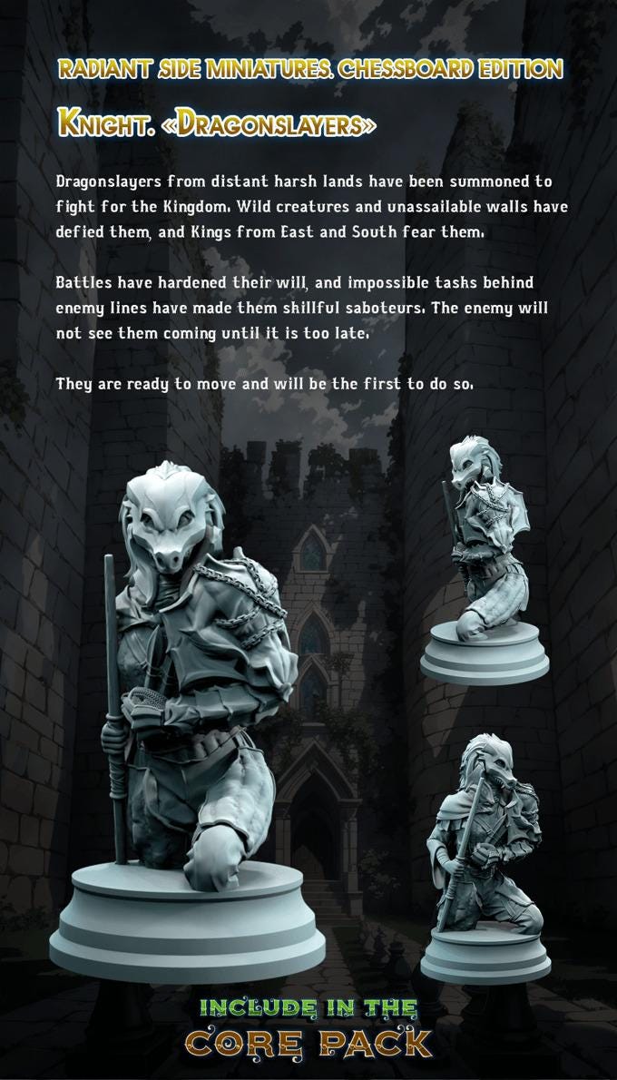 12K Resin Chess Pieces: Unpainted DIY Set