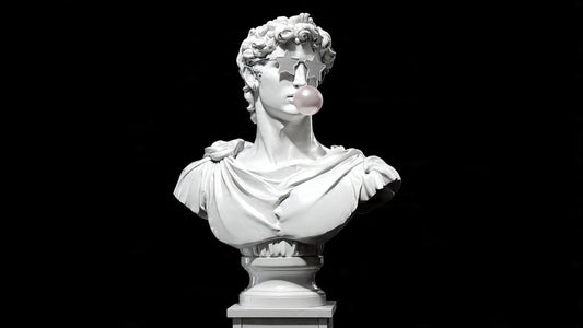 Funny David Statue | Modern Twist on Classic Art | FDM or 12K Resin