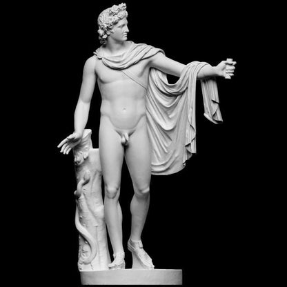 12K Resin Apollo Belvedere – Classical Sculpture of the Greek God of Music and Light