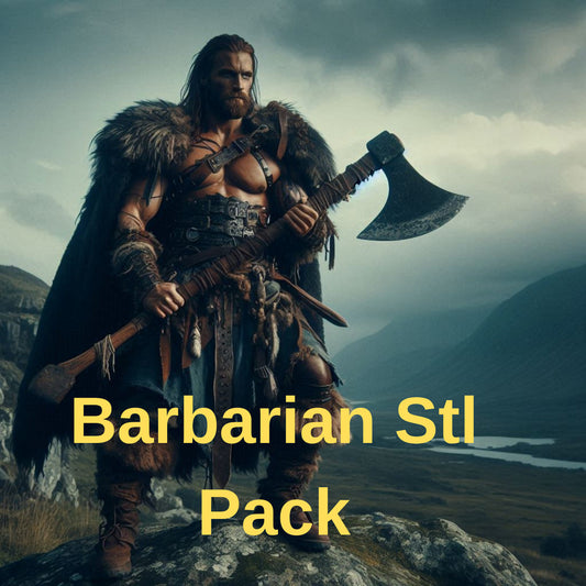 Barbarian Miniature Stl Pack