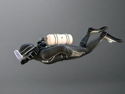 DIY Diver Figure: 12K Resin Aquarium Ornament