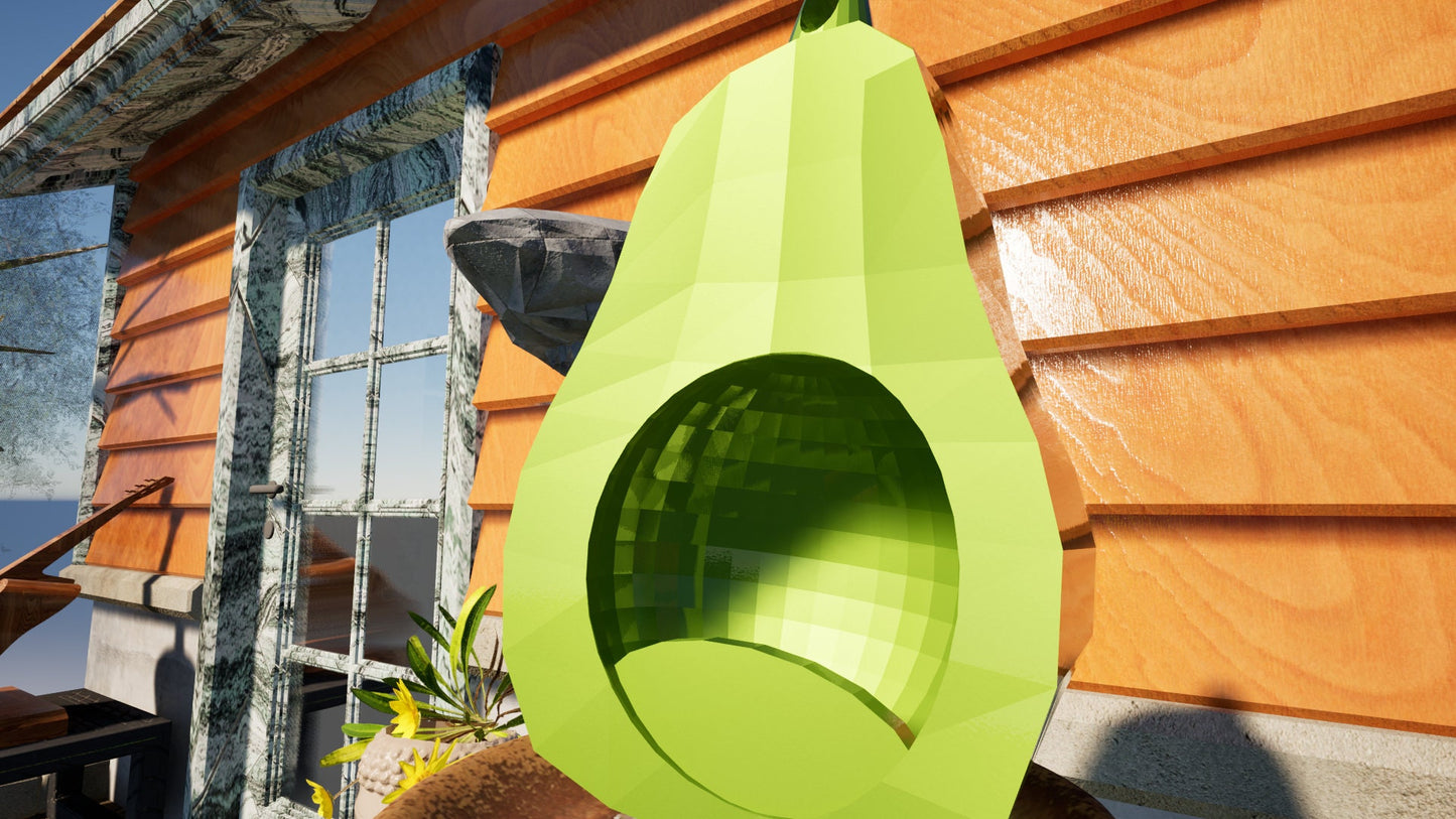 Avocado Bird Feeder Stl File, For Our Animal Friends, Buy Print Paint Use