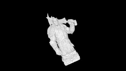 Orc Chess Pieces: 12K Resin Fantasy Set - Unpainted