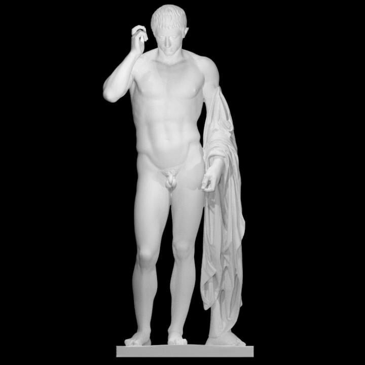 Marcellus as Hermes Logios – 12K Premium Resin Sculpture Inspired by Ancient Roman Portraits Combining Imperial and Divine Imagery