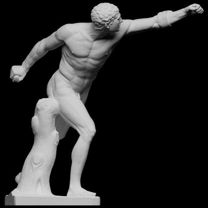 Borghese Gladiator – 12K Premium Resin Statue of Ancient Greek Warrior Art