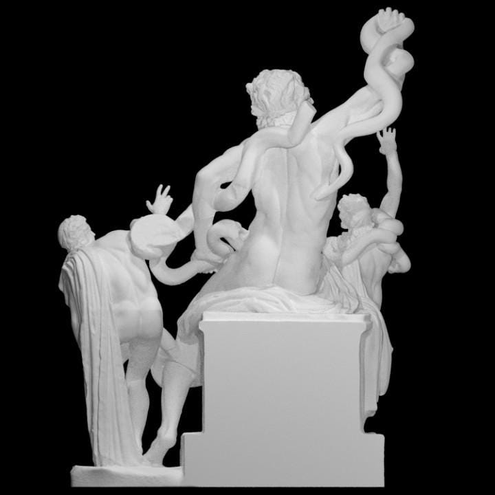 12K Resin Laocoon and His Sons – Dramatic Hellenistic Sculpture for Home Decor