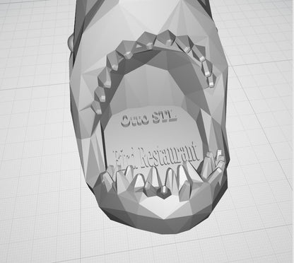 Shark Bird Feeder 3D Model STL File: Whimsical Garden Decor (Download Now)