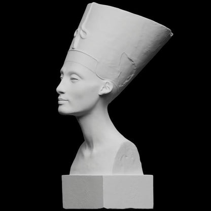 Portrait of Nefertiti – 12K Premium Resin Sculpture Inspired by Ancient Egyptian Queen, Symbol of Beauty, Power, and Amarna Period Art