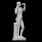 12K Resin Diadumenos Sculpture: Greek Athletic Art Home Decor