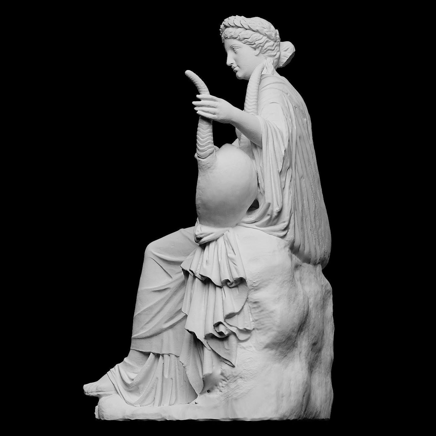 Terpsichore – 12K Premium Resin Sculpture Inspired by Greek Muse of Dance and Choral Song, Symbolizing Joy, Music, and Artistic Inspiration