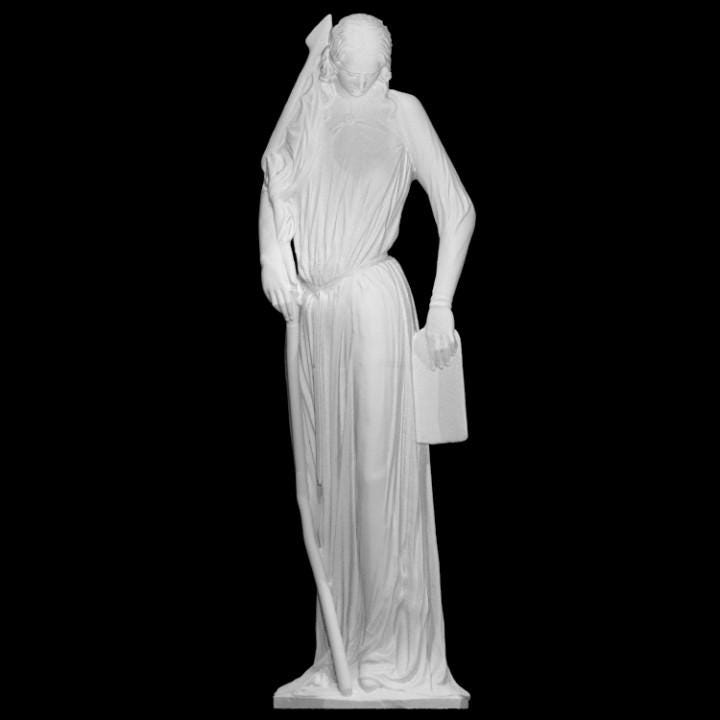 Synagoga – 12K Premium Resin Sculpture Inspired by Medieval Christian Allegory Representing the Synagogue in Religious Art and History