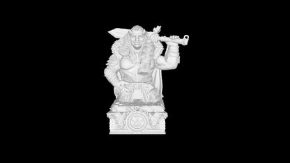 Ancient Dwarves Chess Set: 12K Resin, Ultra High Detail, DIY Unpainted