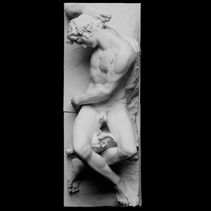 Dying Adonis – 12K Premium Resin Sculpture Inspired by Ancient Mythological Depiction of Beauty, Tragedy, and the Beloved of Aphrodite