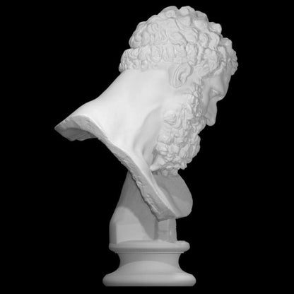 Bust of the Farnese Hercules – 12K Premium Resin Sculpture Inspired by Ancient Roman Masterpiece of Strength, Power, and Classical Heroism