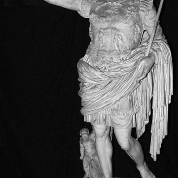 Augustus of Prima Porta – 12K Premium Resin Sculpture Inspired by the Iconic Roman Statue of the First Emperor as Military Leader